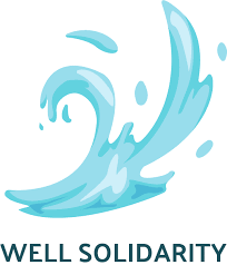 Logo de Well Solidarity, organisation engagée dans les projets d’accès à l’eau potable et d’aide humanitaire.